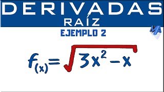 Derivada de una raíz  Ejemplo 2 [upl. by Tzong]