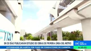 A finales de junio se conocerán los estudios para la construcción del metro en Bogotá [upl. by Dilisio]