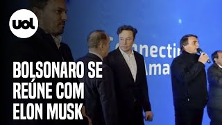 Bolsonaro se reúne com Elon Musk ‘Podemos chamálo de mito da liberdade’ [upl. by Dnomse271]