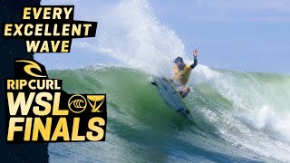 EVERY EXCELLENT WAVE Rip Curl WSL Finals 2023 [upl. by Ominorej572]