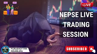 Nepse Live Trading Session  nepse sharemarket Nepseupdate purushottammaharjan [upl. by Kolva]