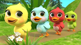 5 Little Ducks song  Newborn Baby Songs amp Nursery Rhymes [upl. by Oniger990]