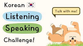 SUB Korean Daily Conversation Practice for Beginners Listening amp Speaking [upl. by Girardo]