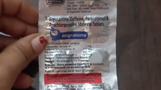 MigratoneErgotamineCaffeineParacetamol amp Prochlorperazine Maleate TabletsMigraine Tablet [upl. by Lipcombe]