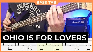 HAWTHORNE HEIGHTS  Ohio is for Lovers  Bass Cover with Bass Tabs [upl. by Mahoney]