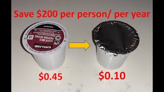 Reuse Keurig Kcup and save 200 per personyear [upl. by Micky862]