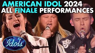 ALL AMERICAN IDOL FINALE PERFORMANCES 2024  Idols Global [upl. by Attena]