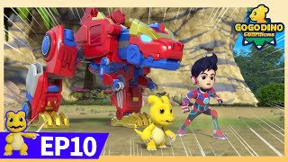 NewGoGoDino Guardians  EP10 Rampage of the Allosaurus  Super Power  Dinosaur for Kids  Cartoon [upl. by Kevina509]