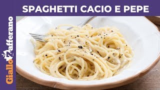 SPAGHETTI CACIO E PEPE RICETTA PERFETTA [upl. by Adnohrahs]