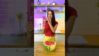 MY KID ONLY EATS SWEETS 😨 Lets make healthy ice cream from watermeloncool DIYidea shorts [upl. by Lonee]