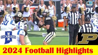 Indiana State vs Purdue Football Game Highlights 8 31 2024 [upl. by Ennaylil2]