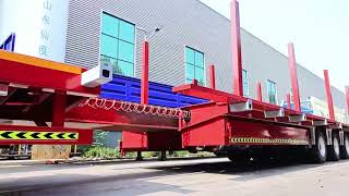 ChinaS Top SemiTrailer Manufacturer High Quality Low Bed TrailerFactory Price [upl. by Eniala24]