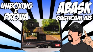 Unboxing amp prova Abask Dash cam A8 [upl. by Ilatan]