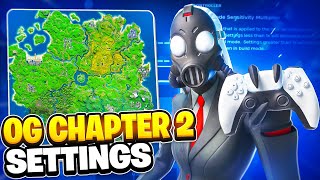 NEW Best OG Chapter 2 Controller Settings For Fortnite PS4PS5XBOXPC [upl. by Smallman235]