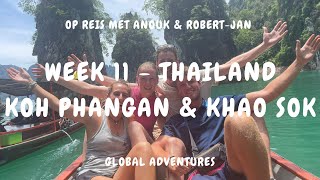 MUAY THAI LES  FULL MOON PARTY  KHAO SOK 🥊 Week 11 Rondreis Azië  Thailand [upl. by Bilak615]