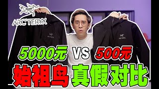 真假對比始祖鳥5000元VS500元區別多大 [upl. by Gervase]