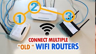 How to connect multiple WiFi routers and Expand WiFi signal Step by step [upl. by Latimore376]