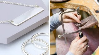 How to Make Silver Jewelry  Part 1 Jewellery Making [upl. by Dey131]