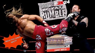 WWE 2K24  Undertaker vs Shawn Michaels  Casket Match  1998 Royal Rumble [upl. by Elleinaj]