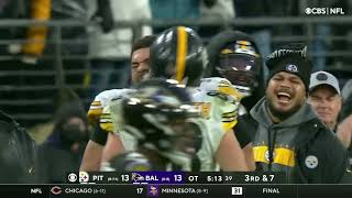 Ben Roethlisberger GameWinning OT Drive vs Ravens  NFL Week 18 [upl. by Nnazil678]