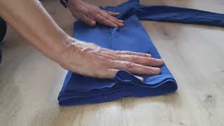 how to fold long sleeve shirts for travel [upl. by Lemor]