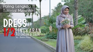 DRESS SETENGAH LINGKARAN DI DADA [upl. by Haisoj]