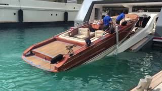 Onboard a Superyacht Recovering Tenders James Bond style [upl. by Leima]