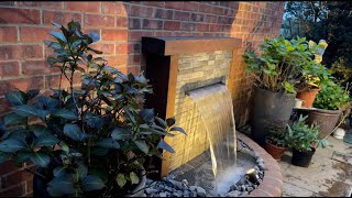 DIY Outdoor water FEATURE  Waterfall [upl. by Anitnuahs]