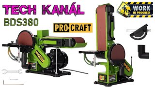 💥 Kombinovaná pásová a kotoučová bruska Procraft BDS380 🌲 [upl. by Naryk]