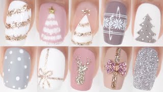 50 CHRISTMAS NAIL IDEAS  HUGE Christmas nail art compilation [upl. by Farwell]