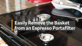 Howto Easily Remove a Breville Portafilter Basket [upl. by Shiverick47]