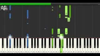 Genesis  Afterglow  Adelina Piano synthesia tutorial [upl. by Enaols]