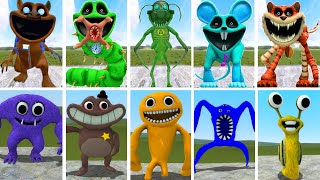 ALL SMILING CRITTERS FAMILY VS SMILING GATEN OF BANBAN POPPY PLAYTIME CHAPTER 4 In Garrys Mod [upl. by Trawets]