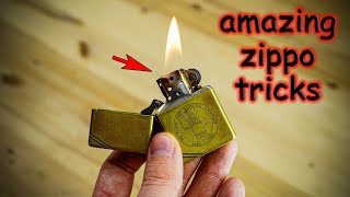 Amazing ZIPPO tricks that everyone can do [upl. by Idolah]