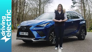 Lexus NX 300h review  DrivingElectric [upl. by Nnairet]