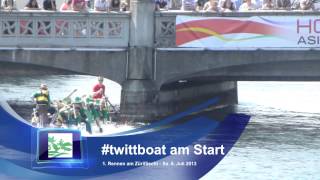 twittboat  DrachenbootRennen am Zürifäscht 2013  Samstag [upl. by Tenaej]