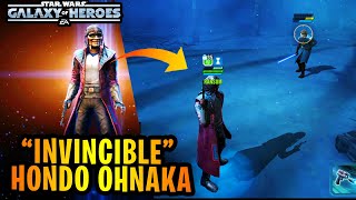 Hondo Ohnaka is quotINVINCIBLEquot in Galaxy of Heroes  Hondo Beats GAS  Initial Gameplay Review [upl. by Uella]