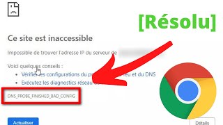 Corriger le code derreur DNSPROBEFINISHEDBADCONFIG [upl. by Ignatz]