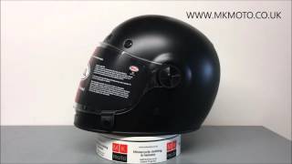 Bell Bullitt Full Face Classic Motorcycle Helmet  Solid Matte Black [upl. by Adrianna]