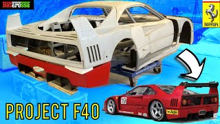 Ferrari F40 DIY Garage Project  Building a F40 LM Cheap for Sub £100k [upl. by Reseta]