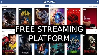 Free Streaming Service Watch Movies and Series for Free on VidPlay [upl. by Iosep]