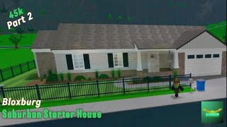 Bloxburg Suburban Starter House Part 2 [upl. by Tessi]