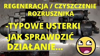 REGENERACJA  CZYSZCZENIE ROZRUSZNIKA TYPOWE USTERKIZRÓB TO SAM [upl. by Acissehc]