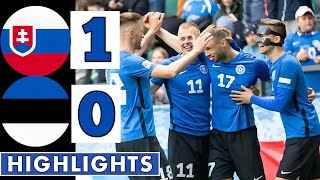 🔵Slovakia vs Estonia 10  All Goals amp Extended HIGHLIGHTS  UEFA Nations League [upl. by Essirehs90]