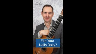 Classical Guitar Nails  tips for daily care shorts [upl. by Hawthorn52]