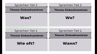 TELC A2 Almanca Sınavı Konuşma Sınavı 2 Bölüm Thema Einkaufszentrum  Konu alışveriş merkezi [upl. by Herve]