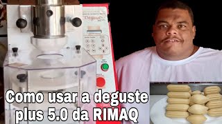 Como usar maquina de salgado da RIMAQ DEGUSTE PLUS 50 pela 1° vez [upl. by Donovan982]