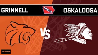 Grinnell Varsity Boys Basketball vs Oskaloosa 12423 at 730 pm [upl. by Toffey308]