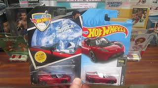 08 Tesla Roadster with Starman Hot Wheels Space Review  1st Car to Orbit the Sun  No Toy Unboxing [upl. by Nanor]