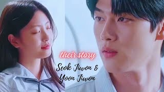 Yoon Ji won x Seok Ji won ft One time by JBieber  Love your Enemy FMV Hate to Love Story Kdrama [upl. by Yhtac]